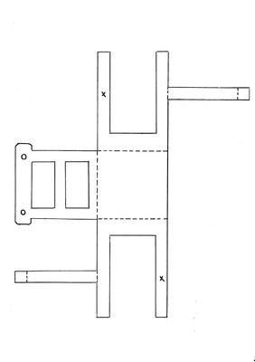 5  Chaise à imprimer découper